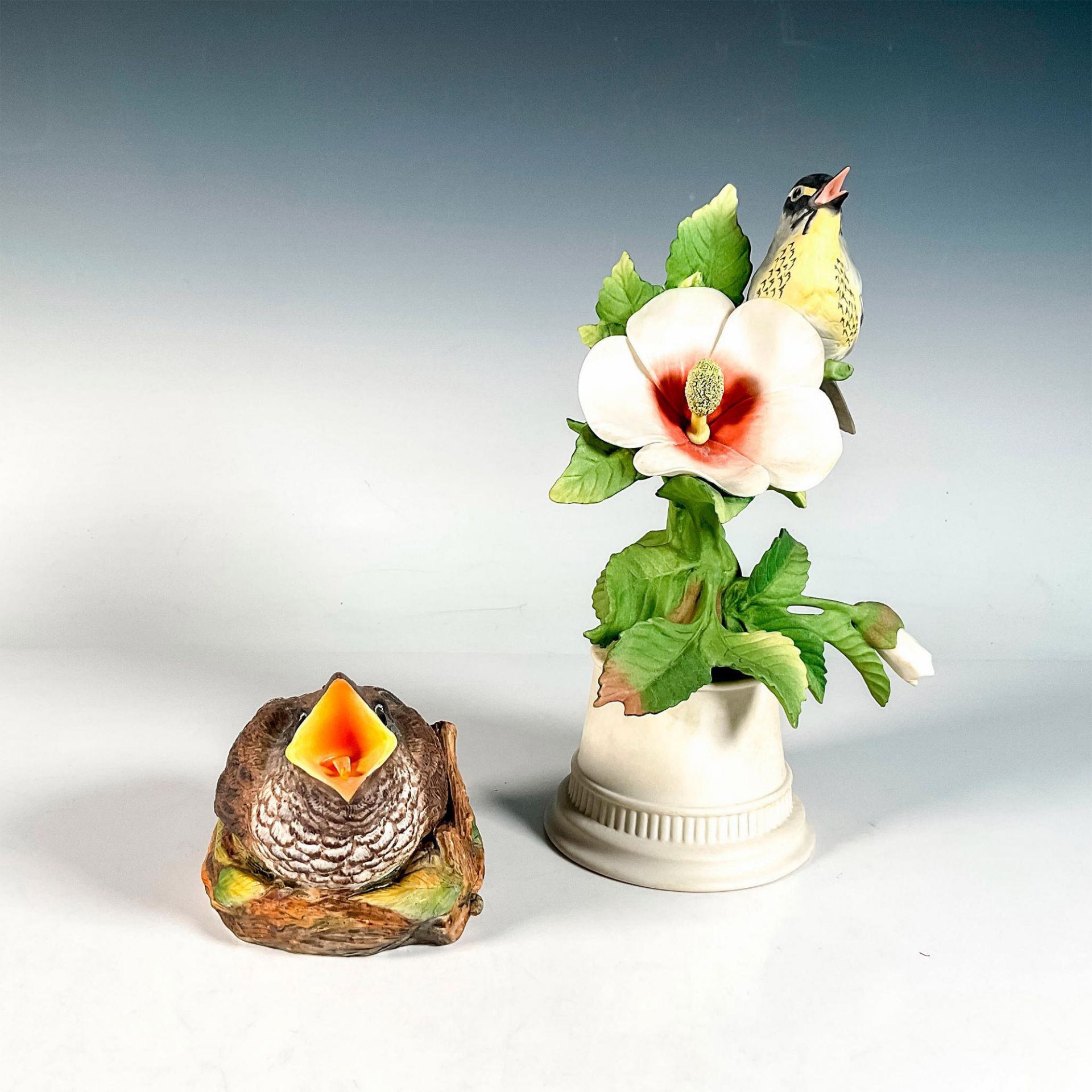 2pc Boehm Porcelain Bird Figurines