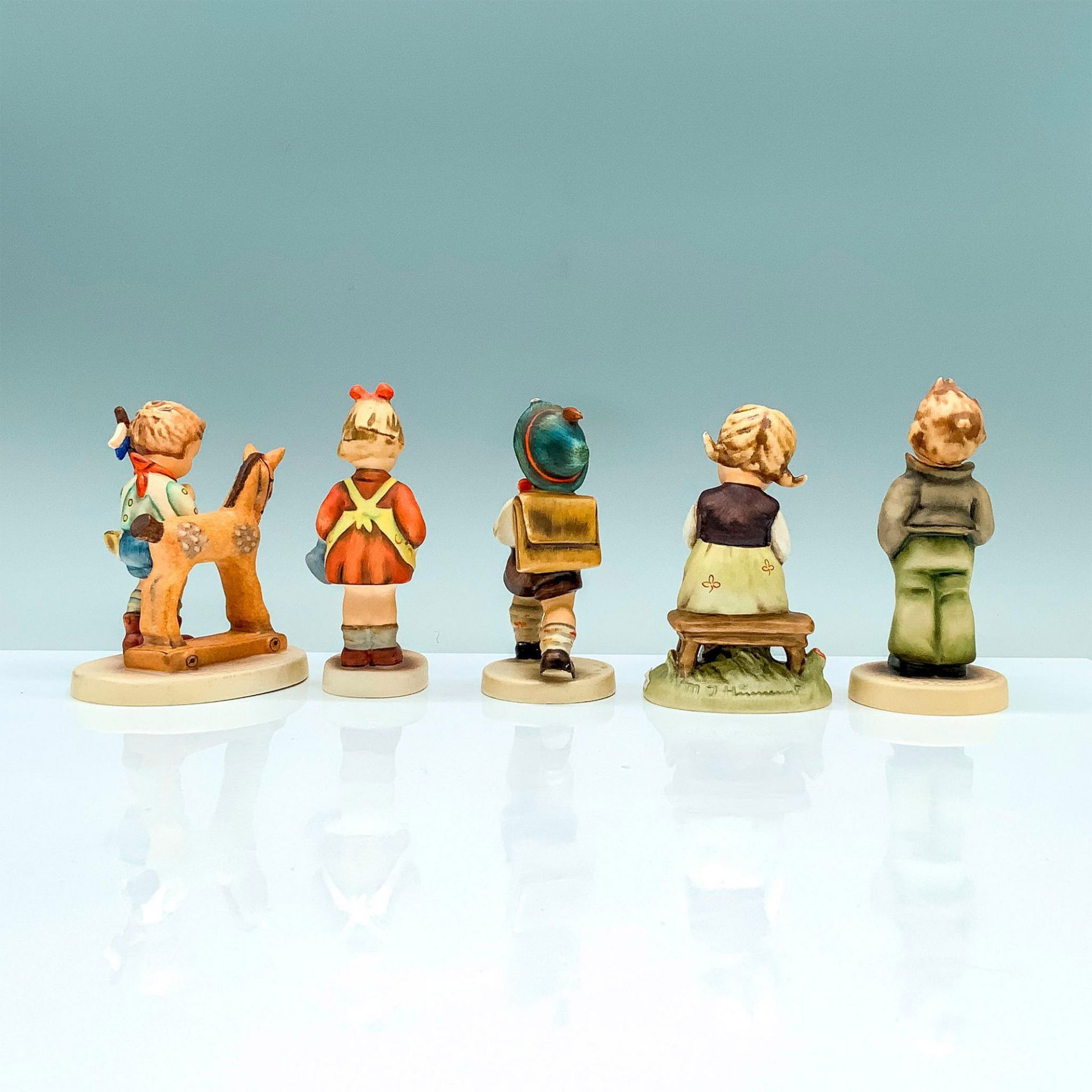 5pc Goebel Hummel Schoolyard Themed Figurines - Image 2 of 3