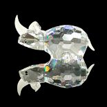 Swarovski Silver Crystal Figurine, Small Rhino