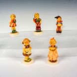 5pc Goebel Hummel Free Time Figurines and Tree Ornament