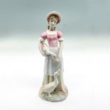 KPM Porcelain Figurine, Lady with Geese