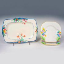 3pc James Kent and A.B. Jones & Sons Plates and Tray