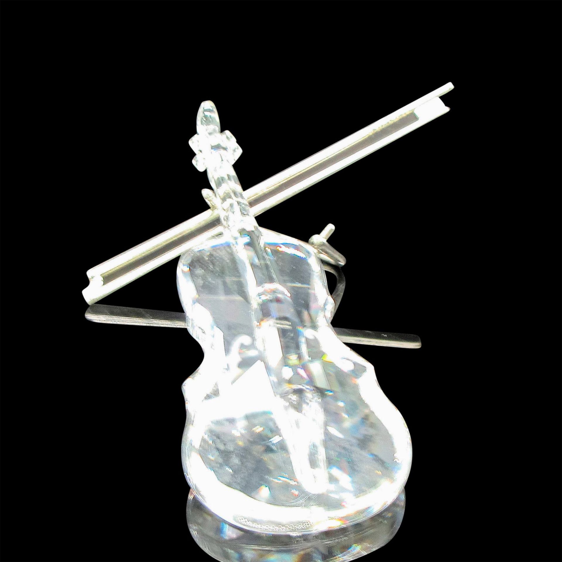 Swarovski Silver Crystal Figurine, Violin and Bow - Image 2 of 3