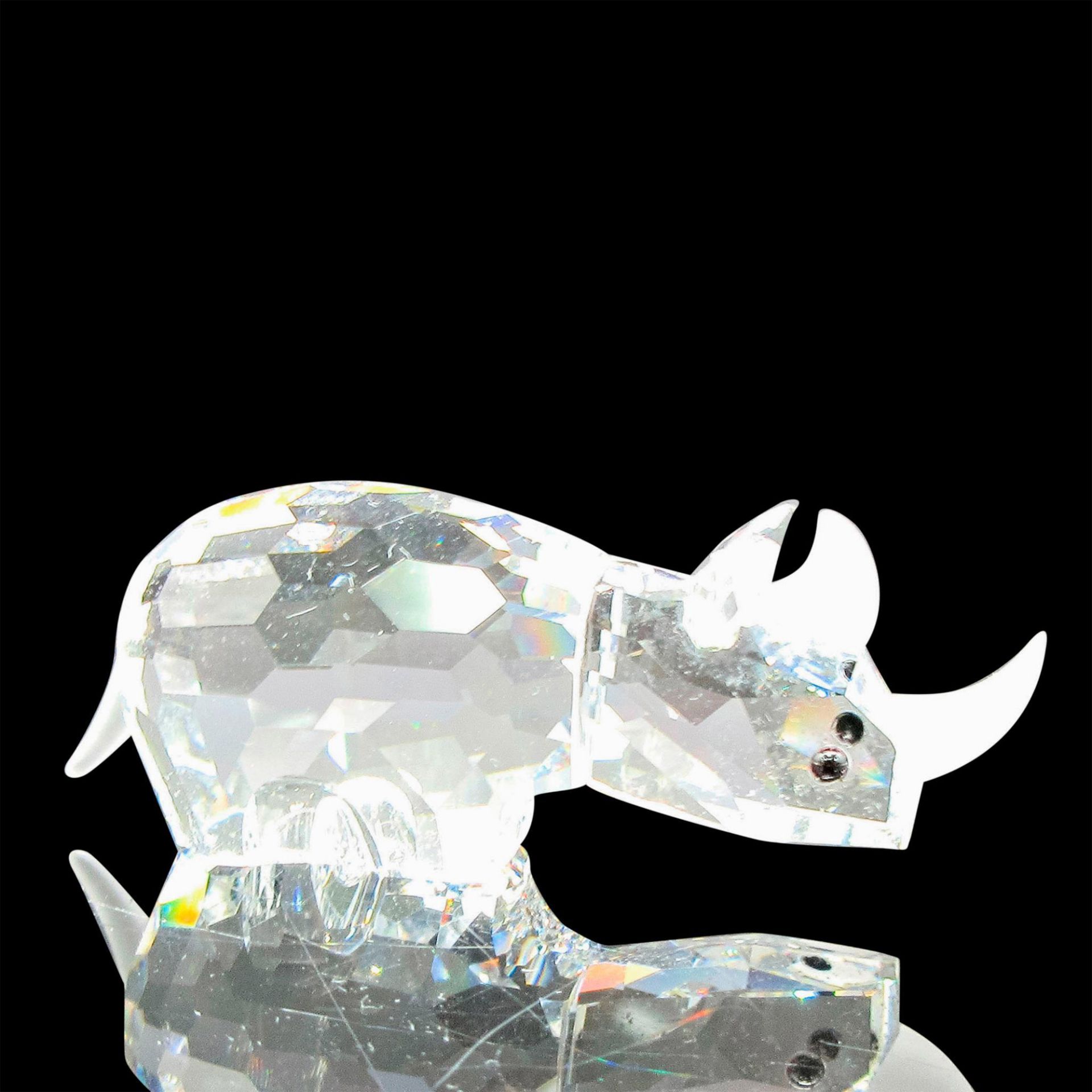 Swarovski Silver Crystal Figurine, Small Rhinoceros - Bild 2 aus 4