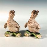 2pc Boehm Porcelain Bird Figurines, Cygnet
