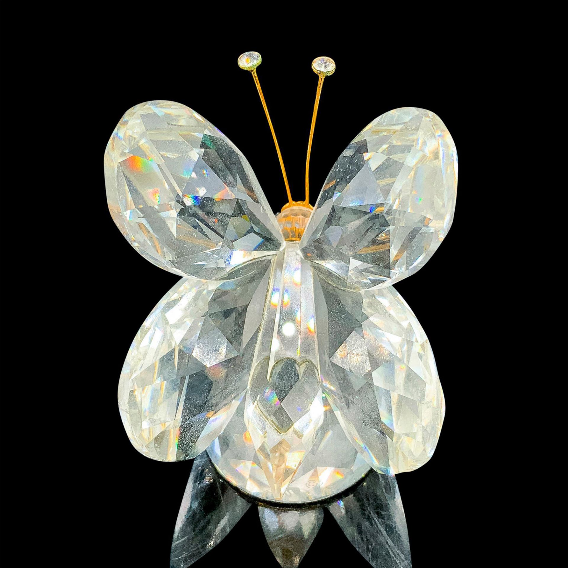 Swarovski Crystal Figurine, Butterfly with Gold Antennae - Image 2 of 3