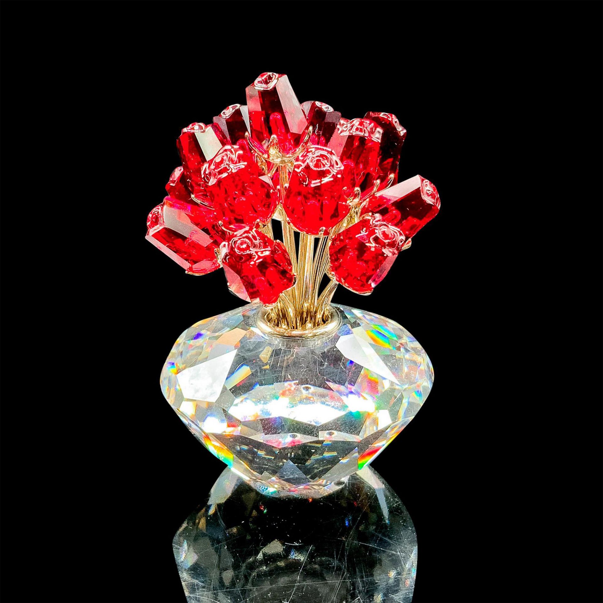 Swarovski Crystal Figurine, The Vase of Roses