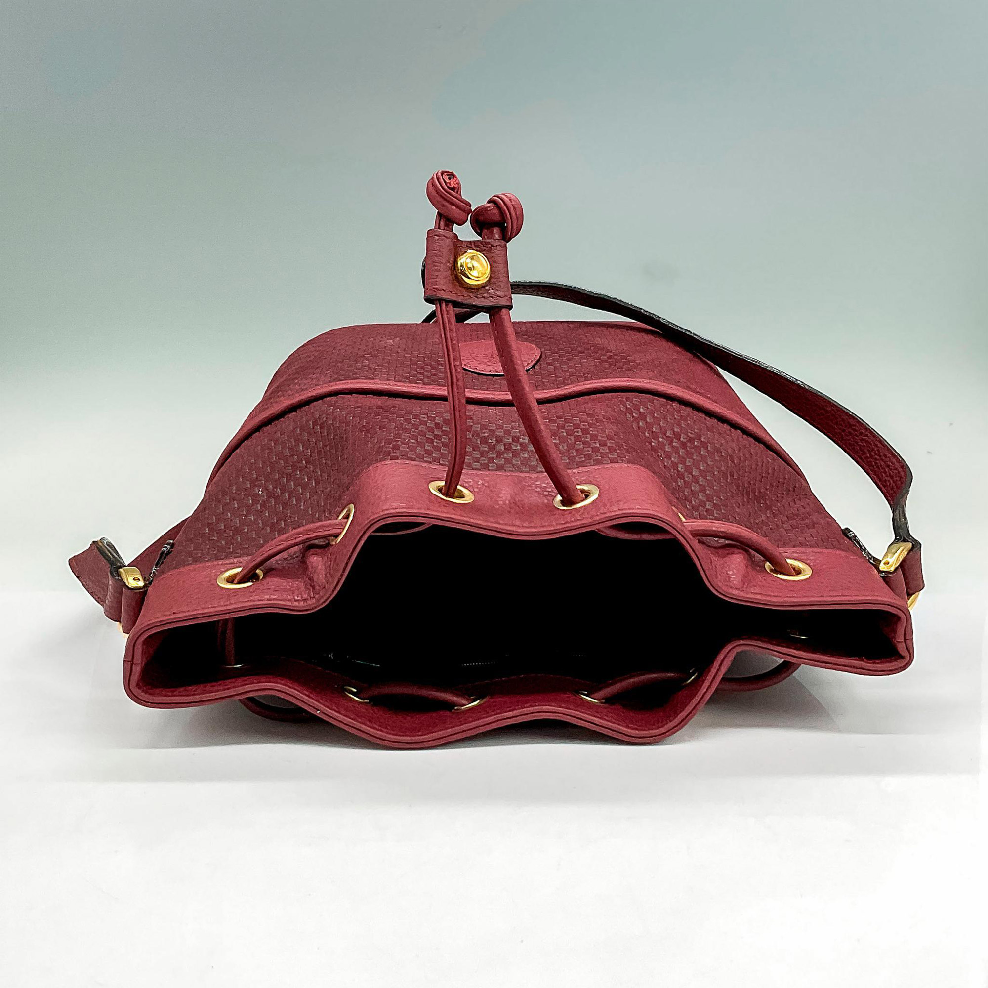 Mark Cross Burgundy Leather Handbag - Image 3 of 4