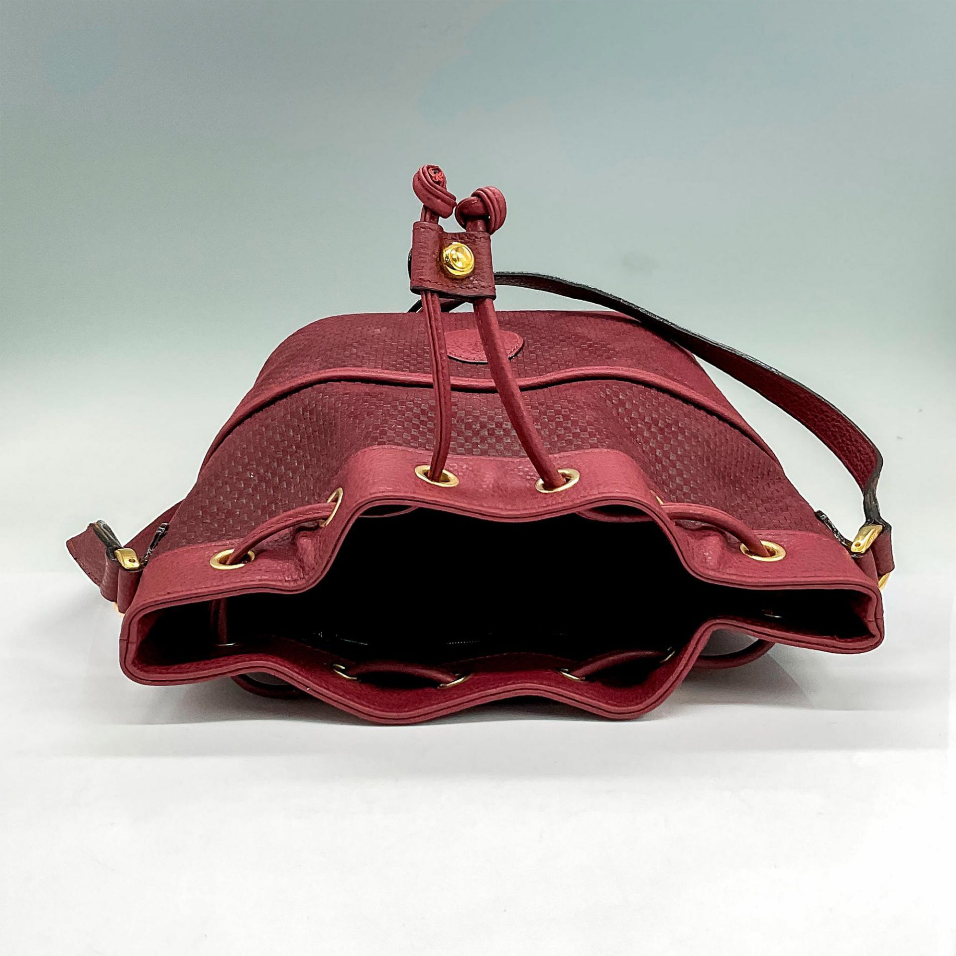 Mark Cross Burgundy Leather Handbag - Bild 3 aus 4