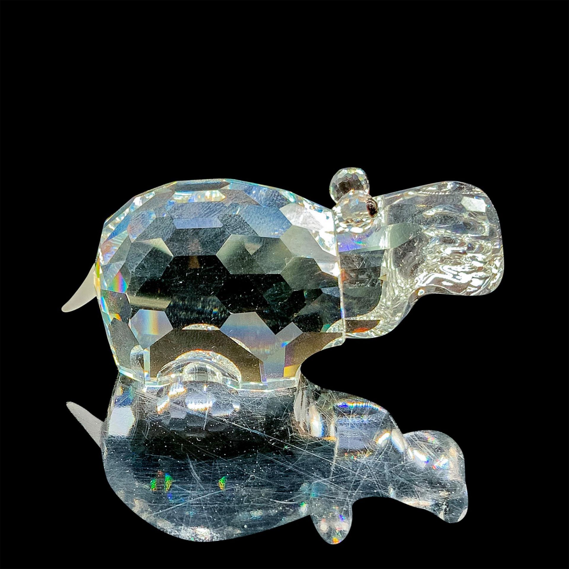 Swarovski Silver Crystal Figurine, Hippopotamus