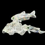 Swarovski Silver Crystal Figurine, Three South Sea Fish