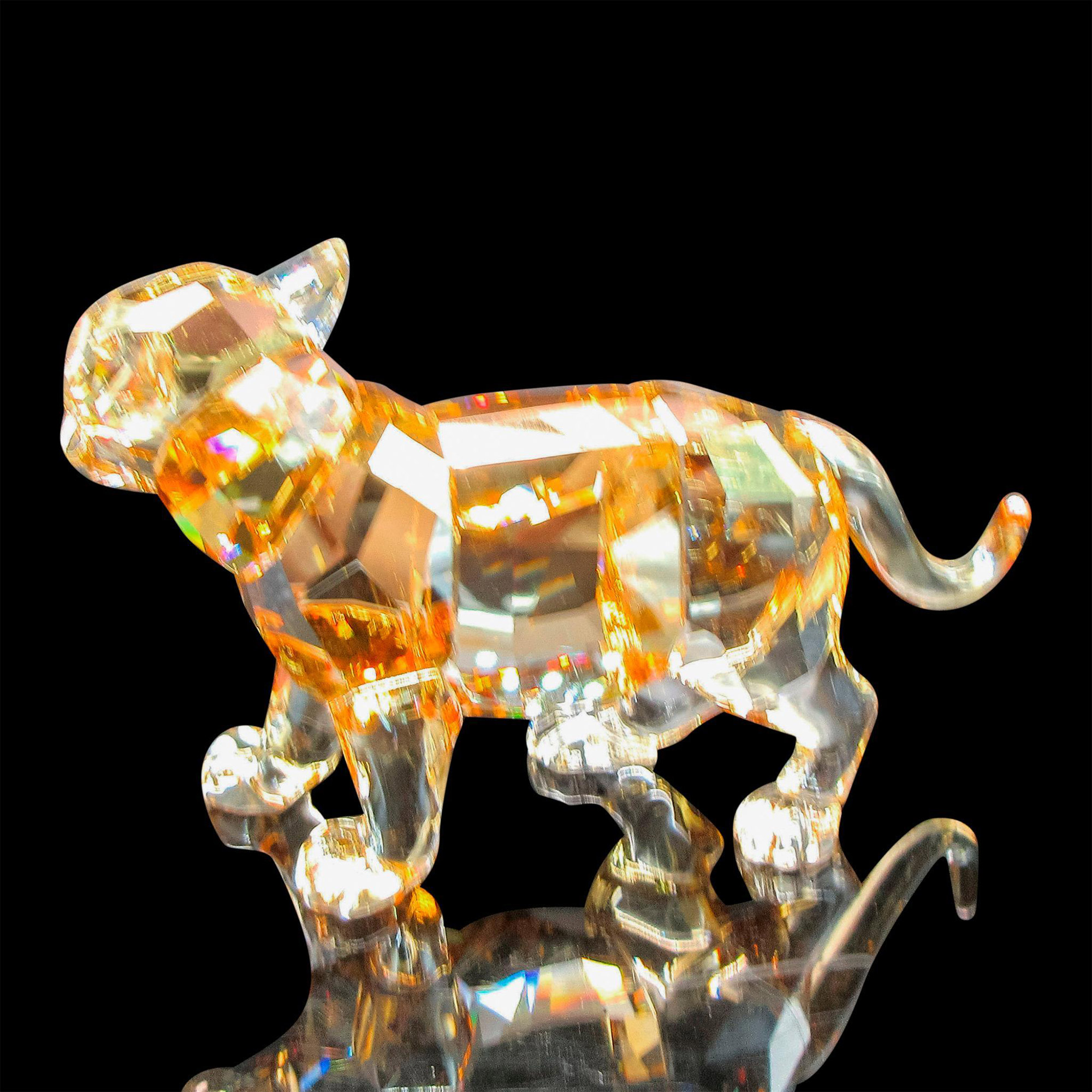 Swarovski Crystal Figurine, Standing Tiger Cub - Image 2 of 4