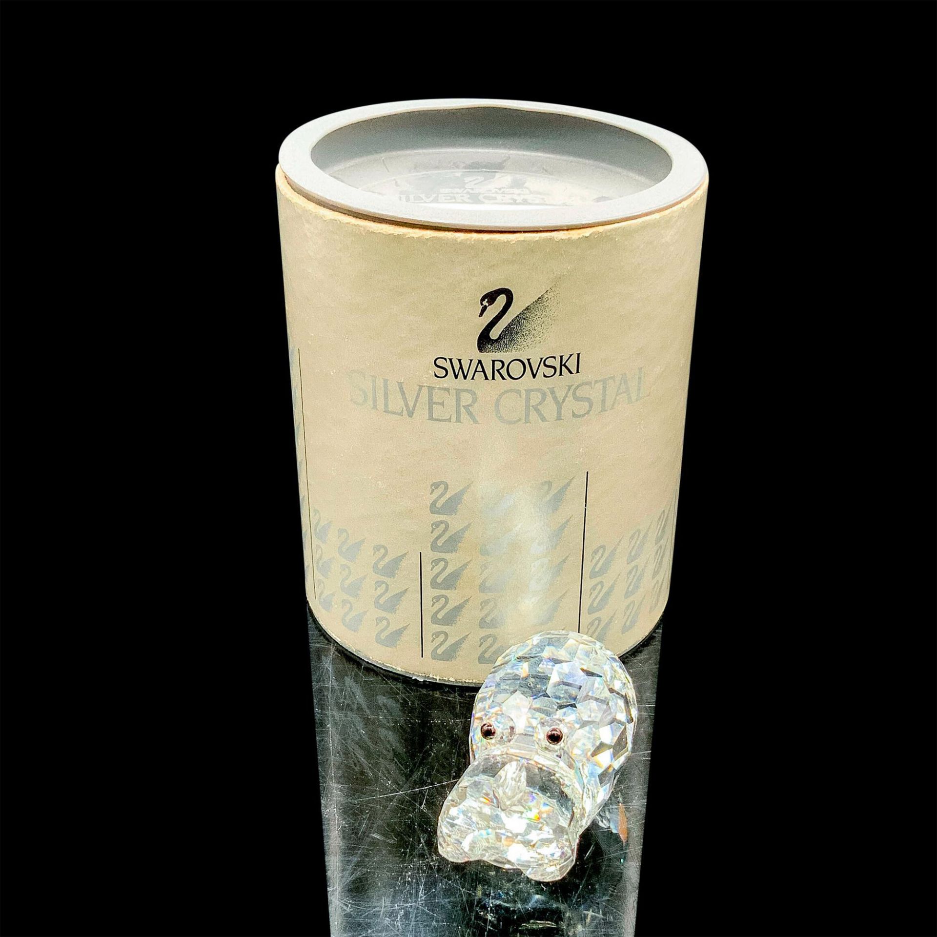 Swarovski Silver Crystal Figurine, Hippopotamus - Image 3 of 3