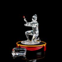 Swarovski SCS Crystal Figurine with Plaque + Base, Harlequin