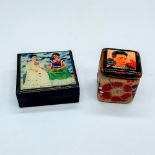 2pc Vintage Mexican Frida Kahlo Decorative Boxes