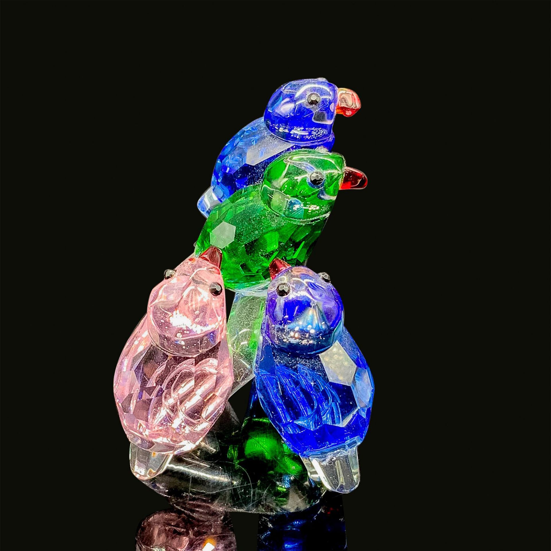 Adorable Colorful Glass Birds On a Branch Figurine - Bild 4 aus 4
