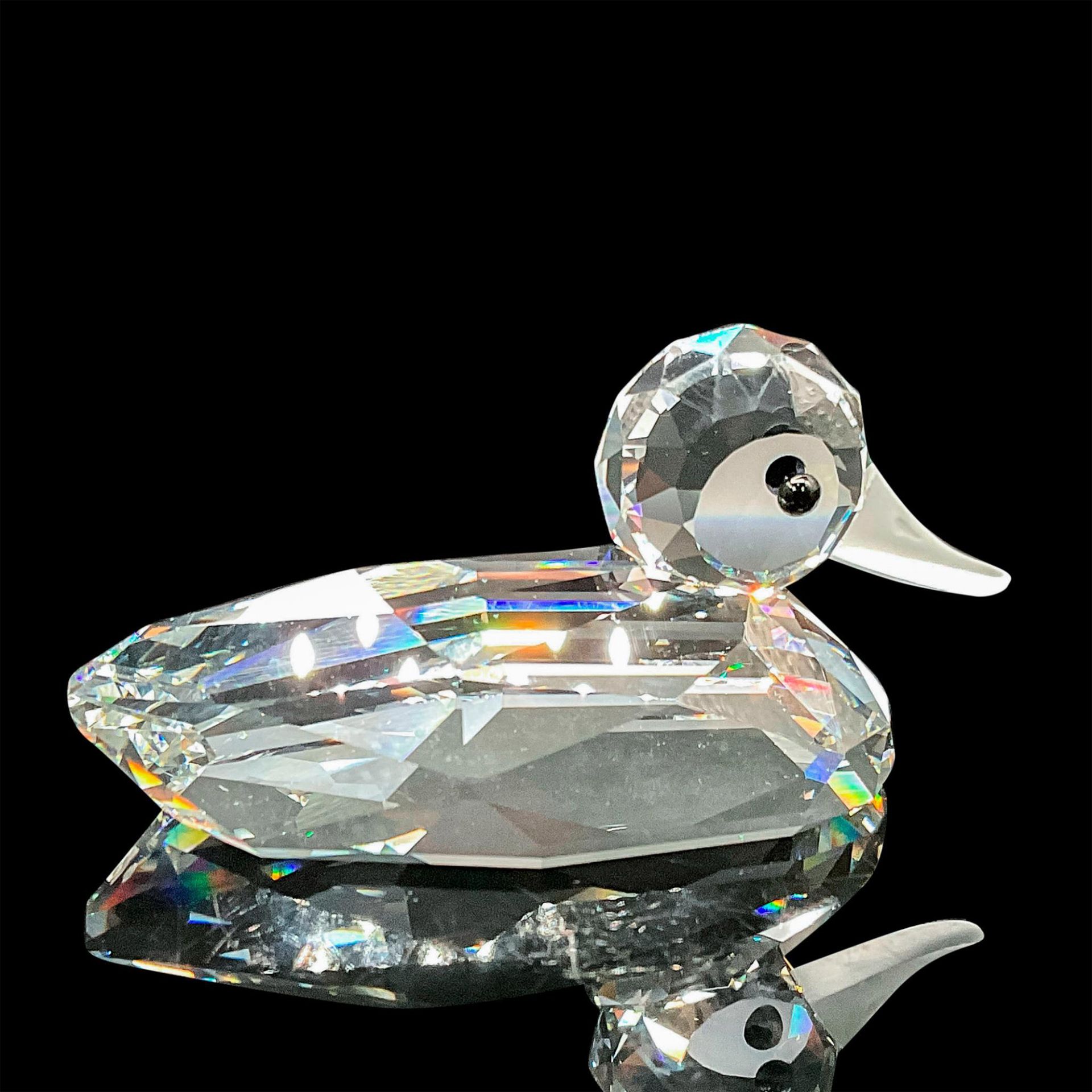 Swarovski Crystal Figurine, Large Duck Mallard