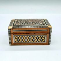 Wooden Mother of Pearl Inlay Marquetry Box