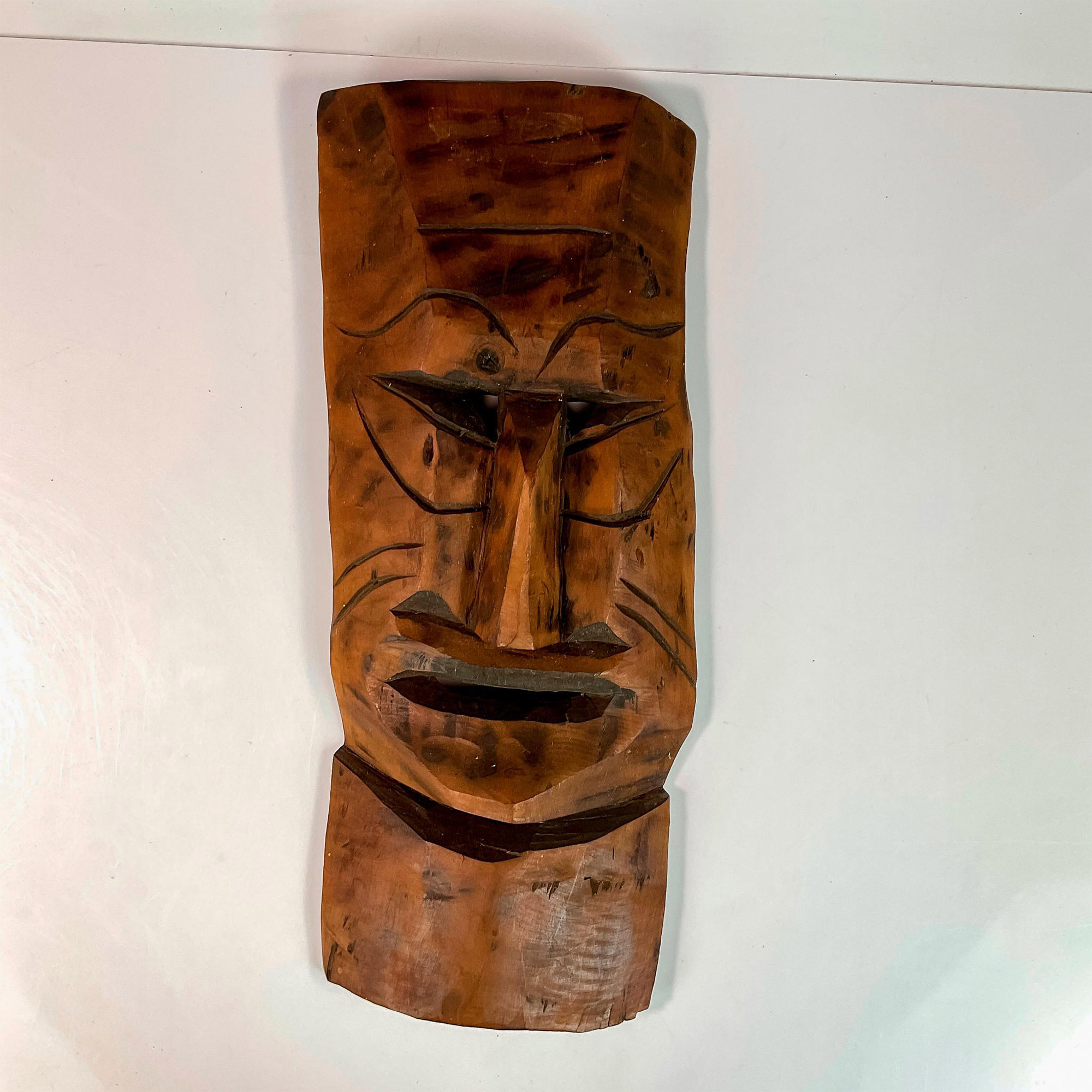 African Hand Carved Wooden Tribal Wall Mask