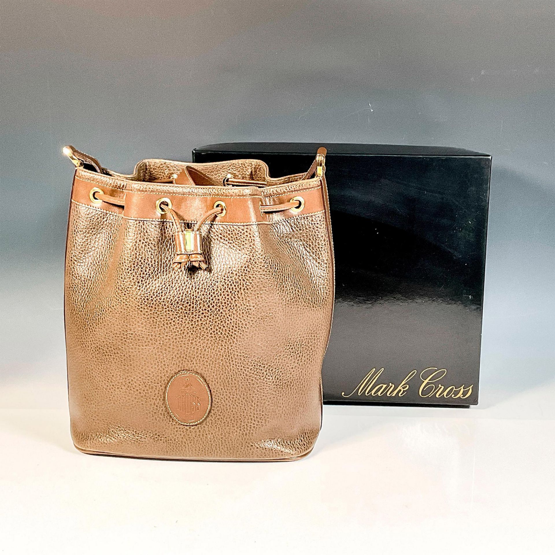 Mark Cross Brown Leather Handbag - Bild 6 aus 6