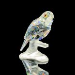 Swarovski Silver Crystal Figurine, Parrot on Branch