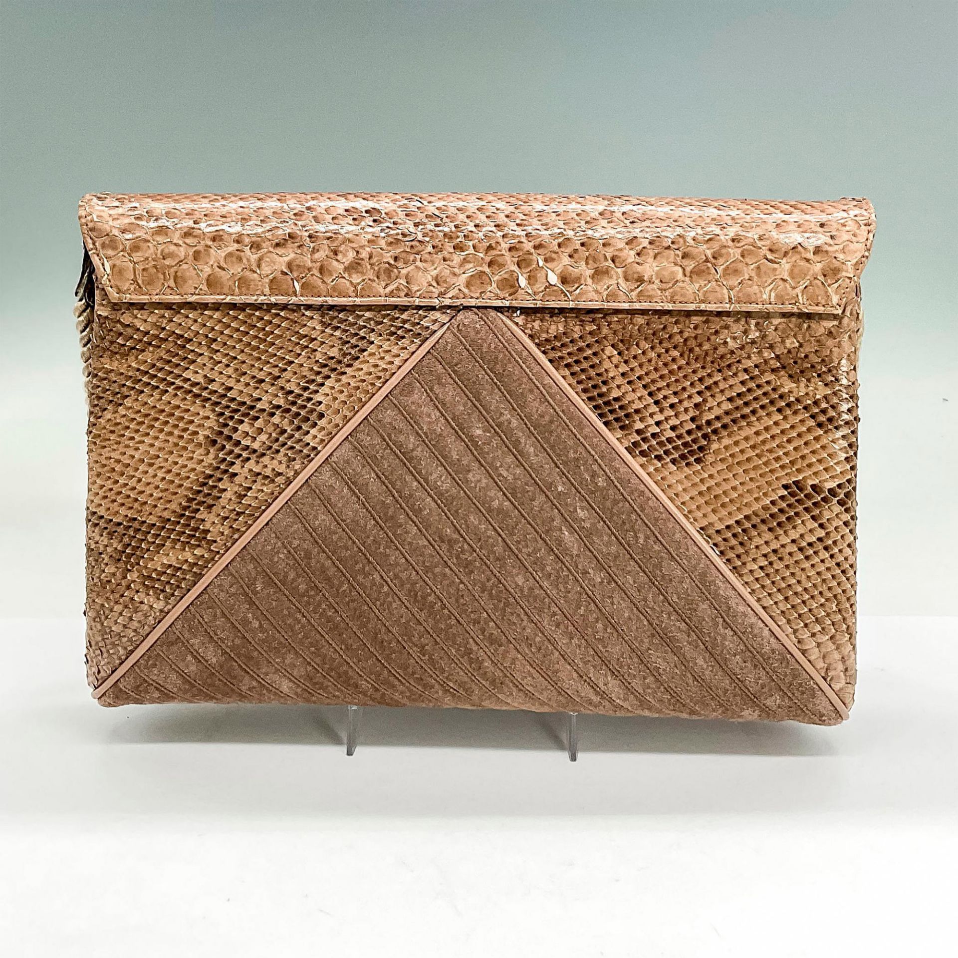2pc Finesse La Model Snakeskin Handbags, Taupe and Multi-Color - Bild 3 aus 10