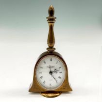 Vintage Swiza Sheffield Brass Bell Alarm Clock