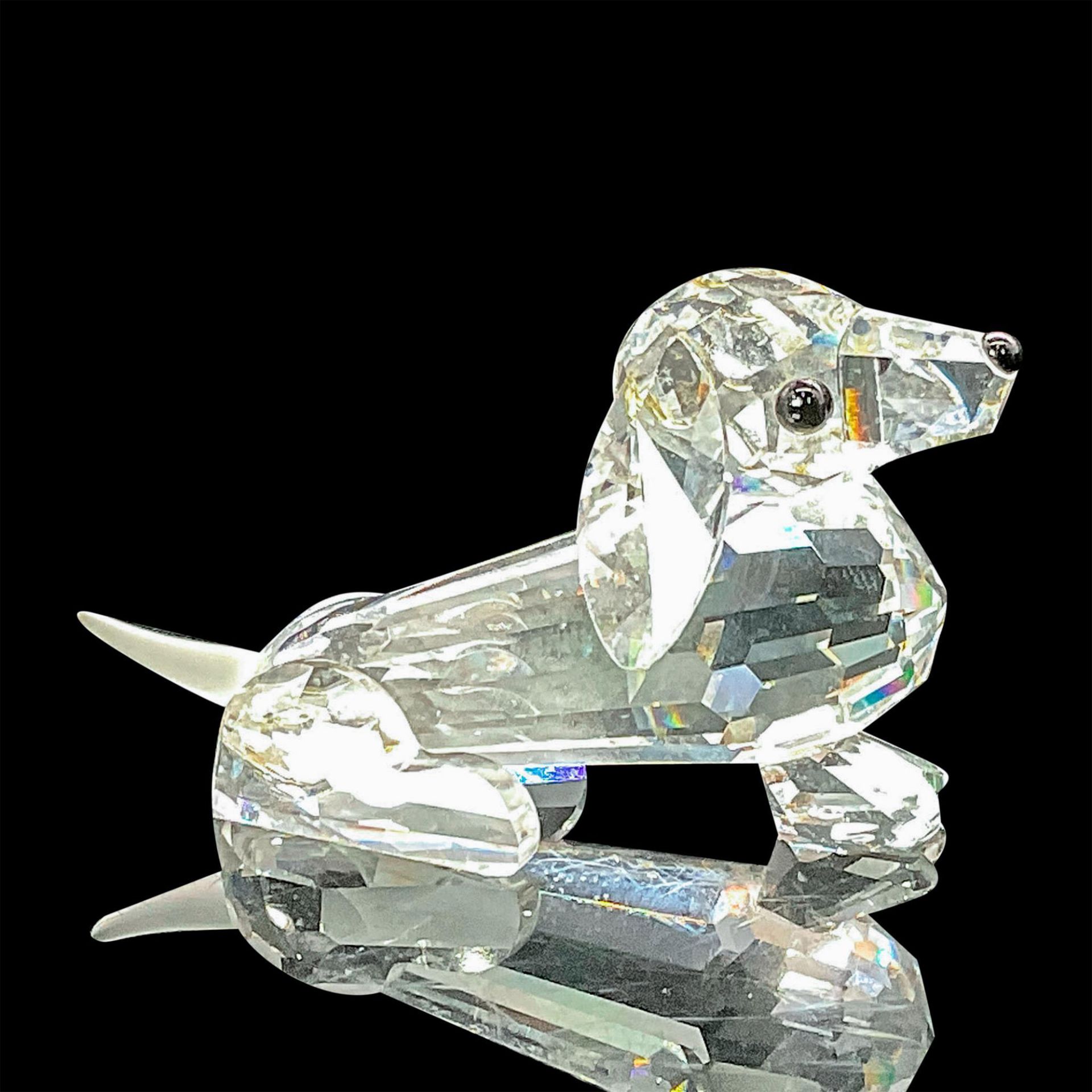 Swarovski Crystal Figurine Mini Dachshund Frosted Tail - Bild 2 aus 3