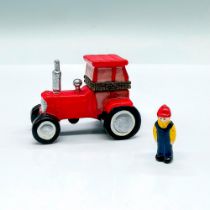 Porcelain Miniature Hinged Box, Tractor