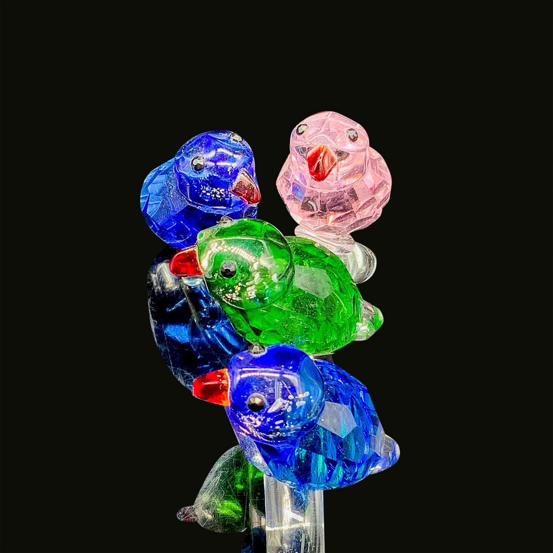 Adorable Colorful Glass Birds On a Branch Figurine - Bild 2 aus 4