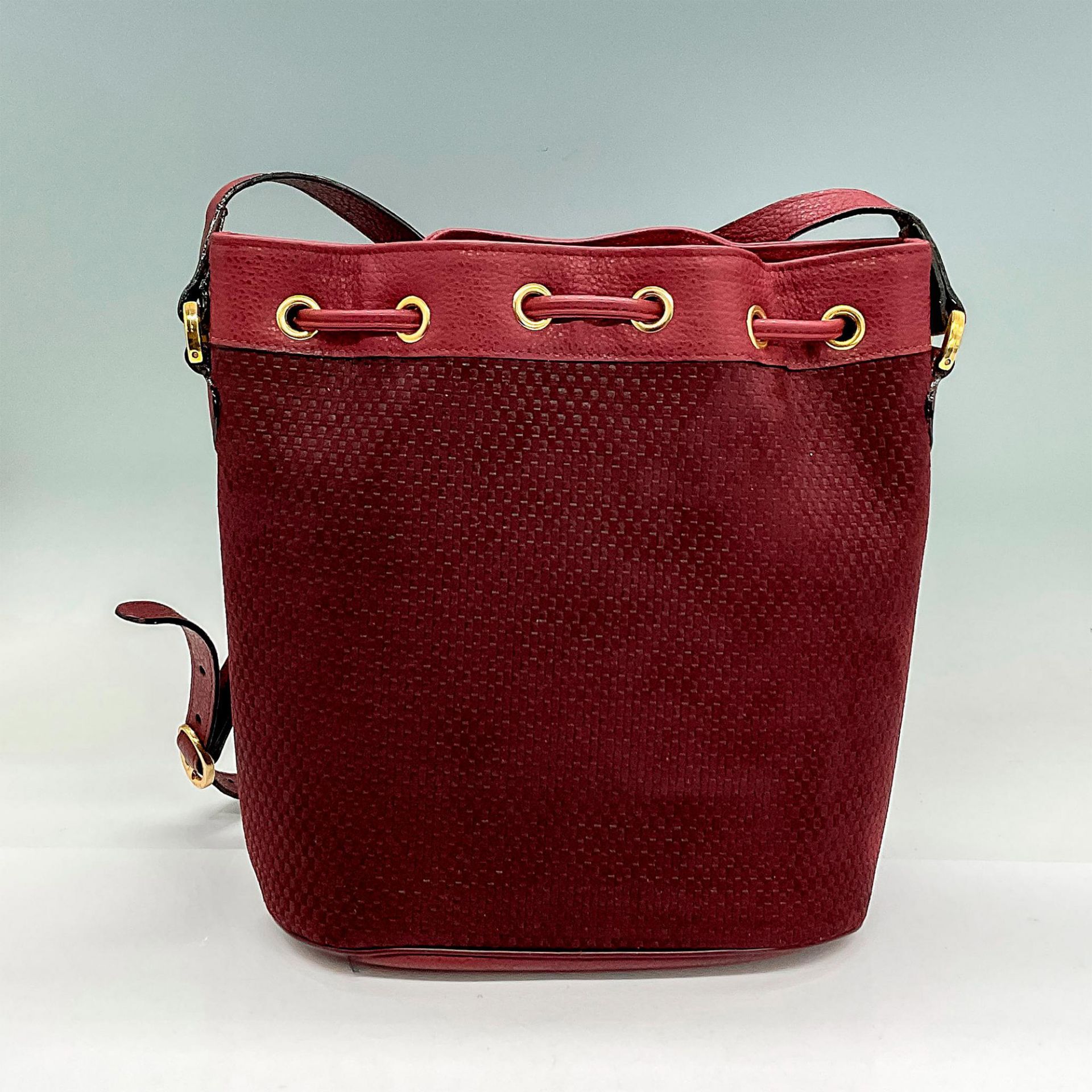 Mark Cross Burgundy Leather Handbag - Bild 2 aus 4