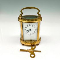 Duverdrey & Bloquel French Oval Brass Carriage Clock