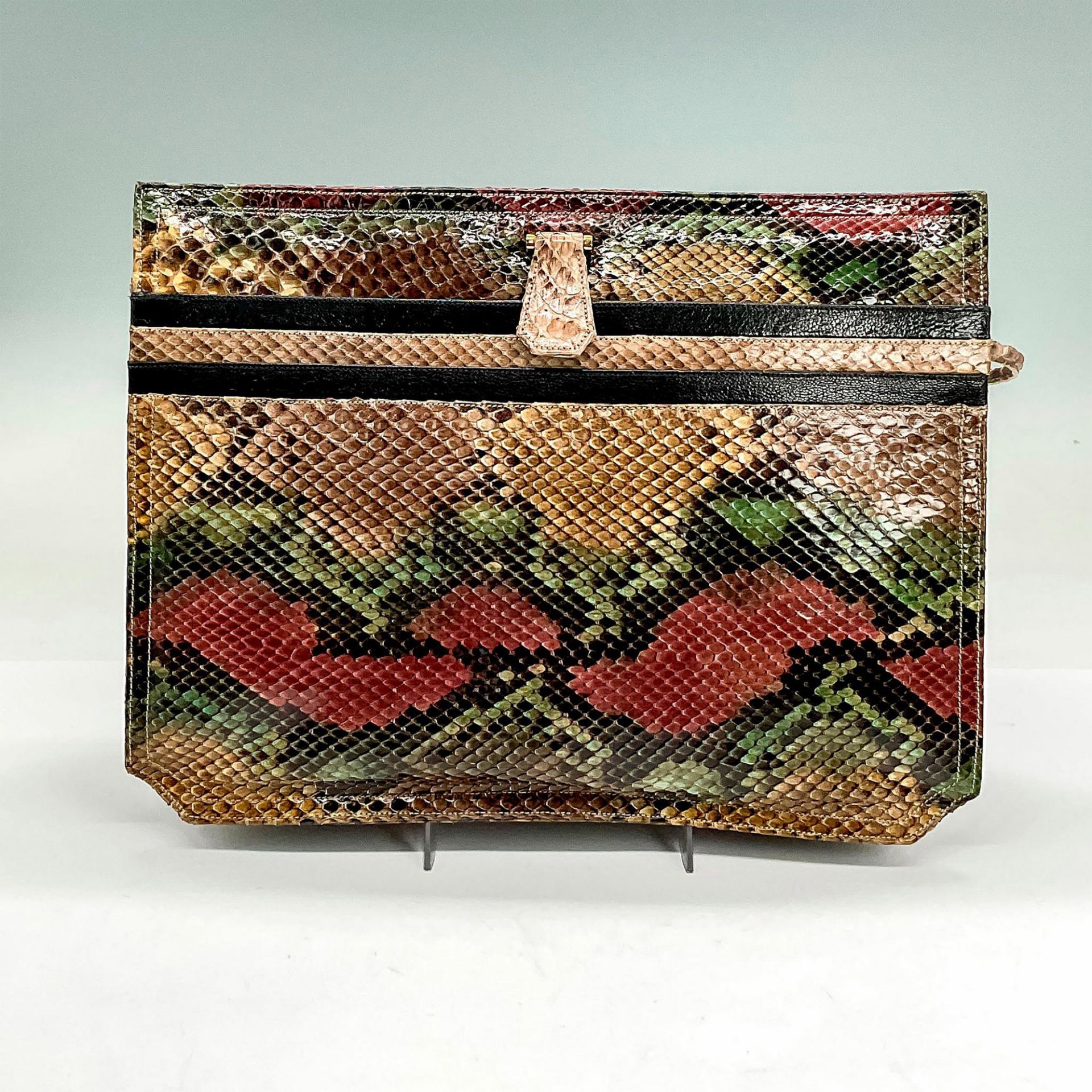 2pc Finesse La Model Snakeskin Handbags, Taupe and Multi-Color - Bild 7 aus 10