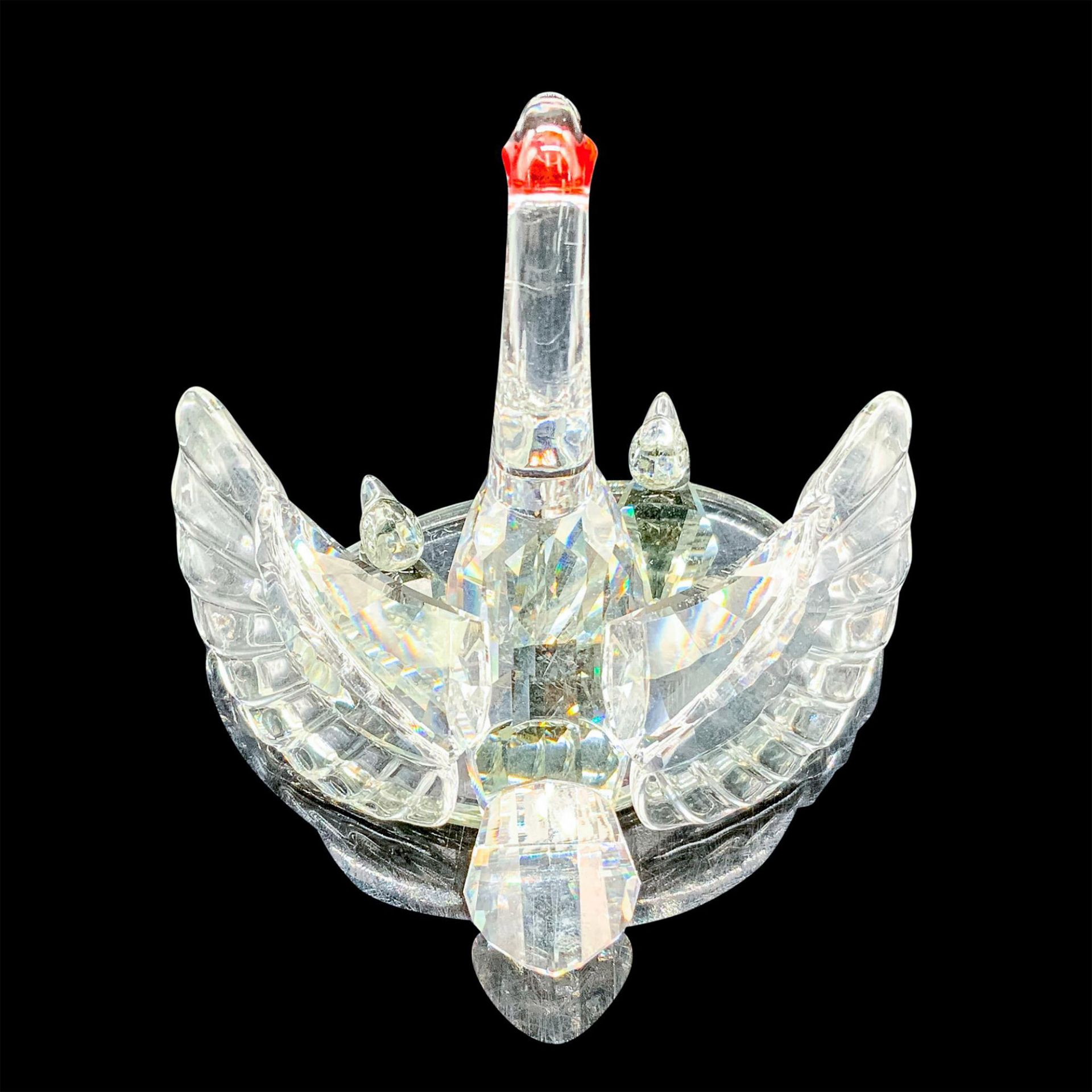 Swarovski Silver Crystal Figurine, Swan Family - Image 2 of 3