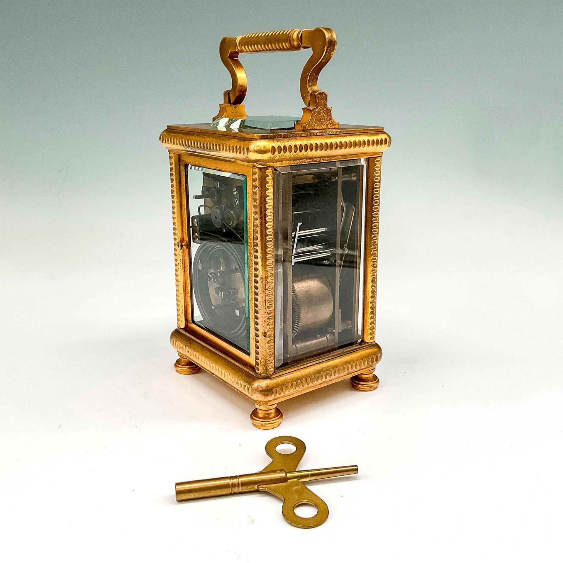 Antique Tiffany & Co. Brass Repeater Carriage Clock - Image 2 of 6