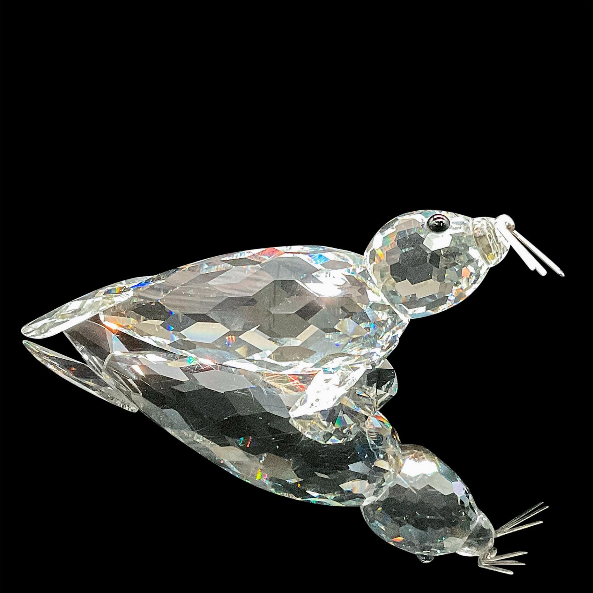 Swarovski Crystal Figurine, Large Seal - Image 2 of 3