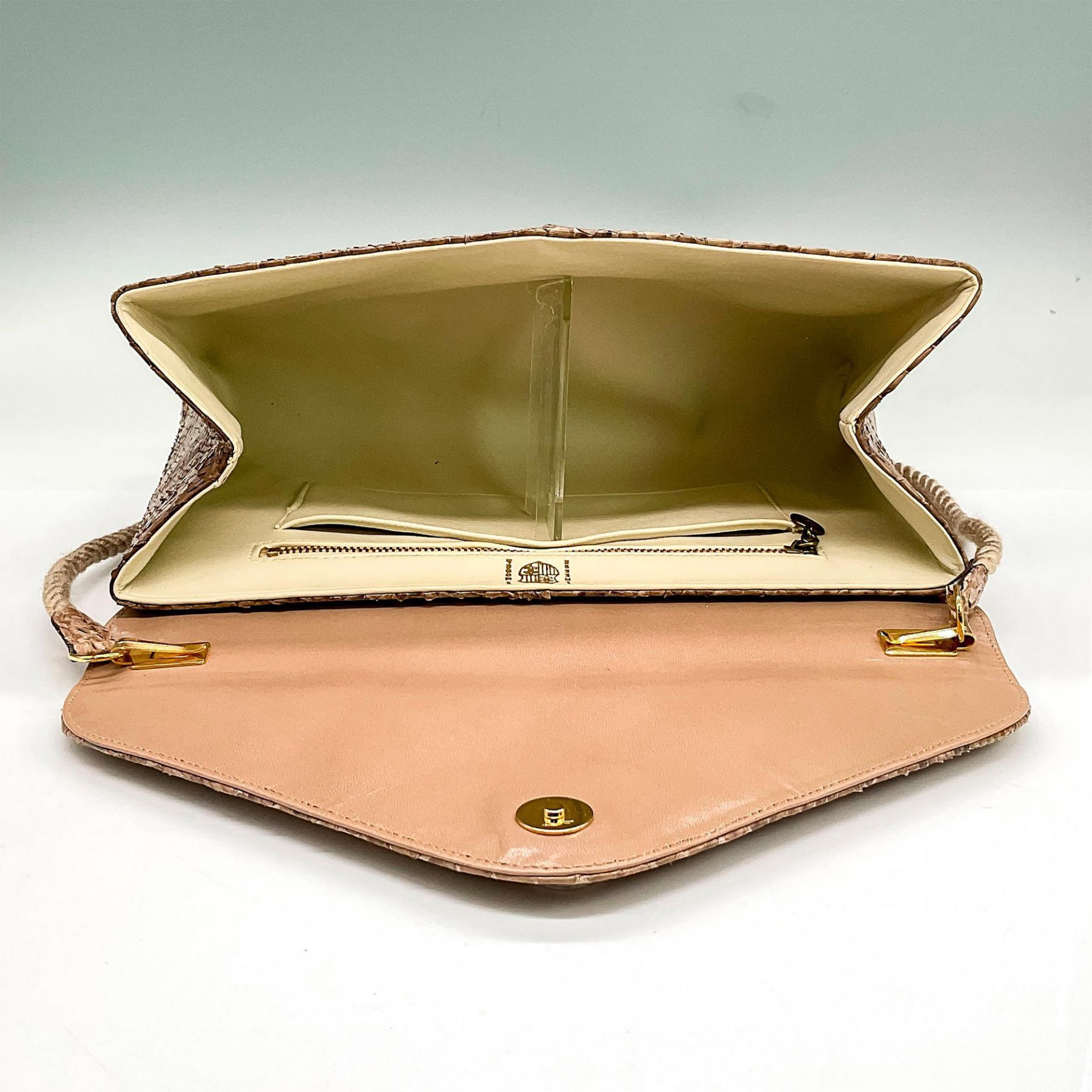 2pc Finesse La Model Snakeskin Handbags, Taupe and Multi-Color - Bild 5 aus 10