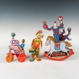 3pc Circus Tin & Wood Toy Grouping