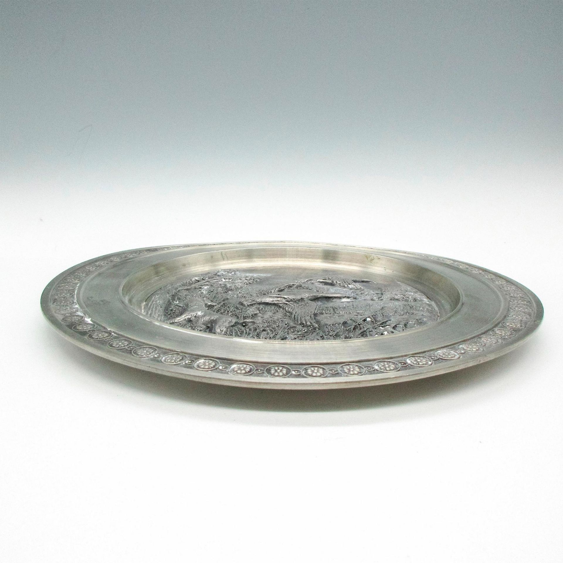 Pewter Designs Unlimited, Plate with Ducks - Image 3 of 3