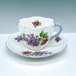 Shelley China Teacup and Saucer Set, Lilac Time 14293