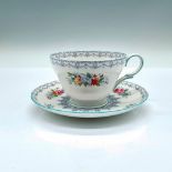 Shelley China Teacup and Saucer, Crochet