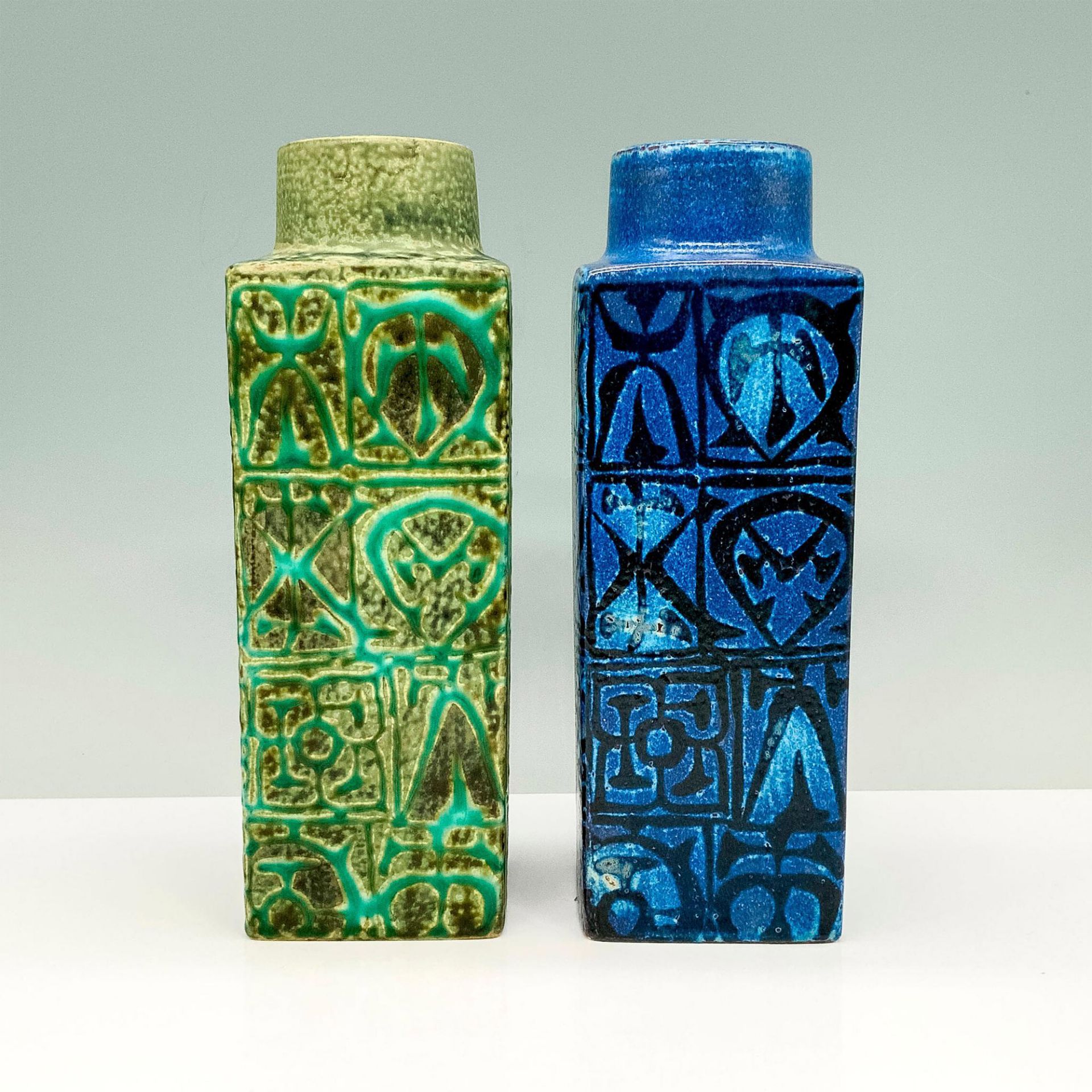 Pair of Limited Ed. Royal Copenhagen Vases, Fajance