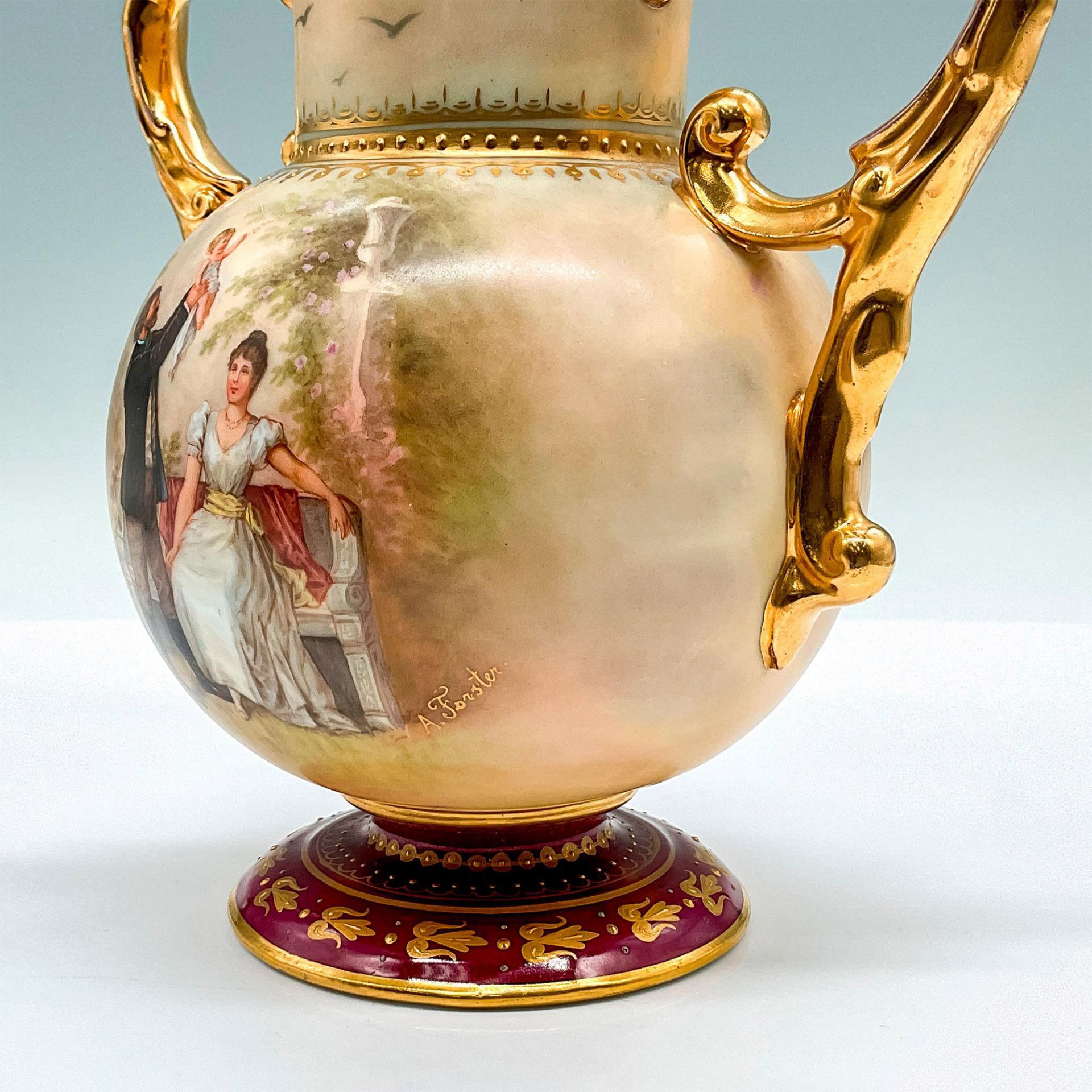 Royal Vienna Porcelain Urn - Image 3 of 4