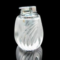 Lalique Frosted Crystal Table Lighter