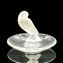 Lalique Crystal Ring Tray, Tourterelle