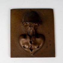 Original Bronze Medium Relief Sculpture, Signed