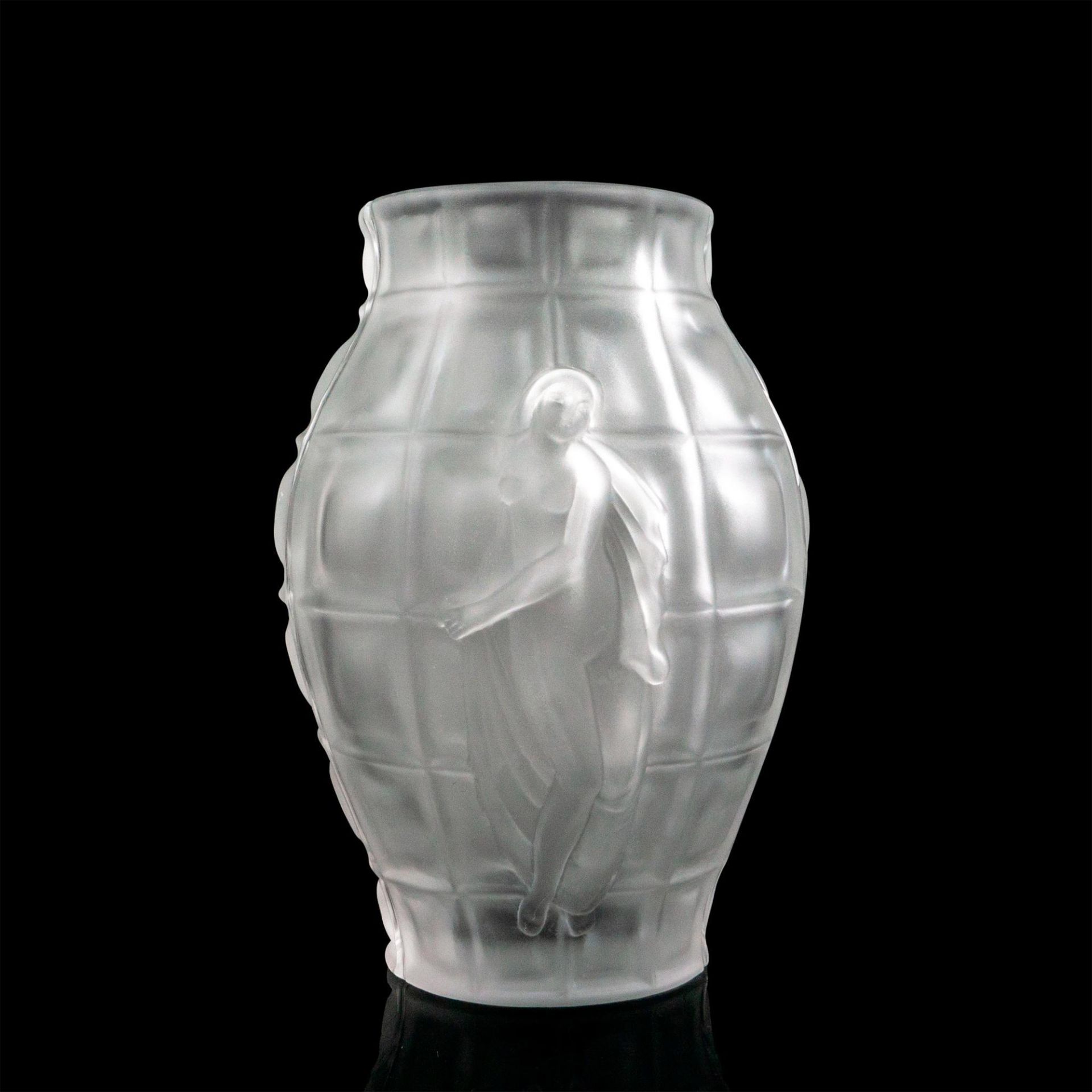 Inspired by Rene Lalique, Desna Crystal Vase, Desire - Image 2 of 4