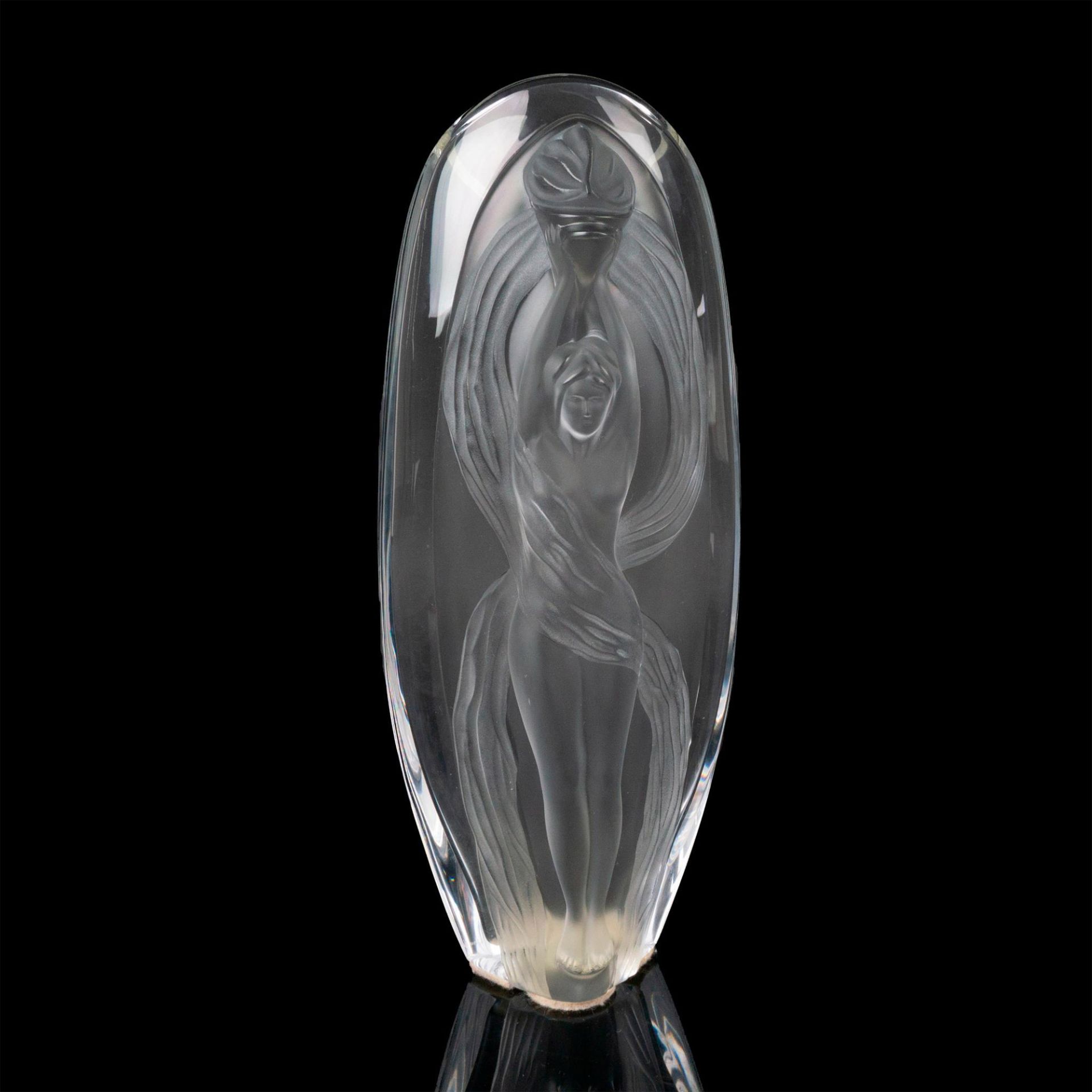Marie-Claude Lalique Crystal Vase, Eroica