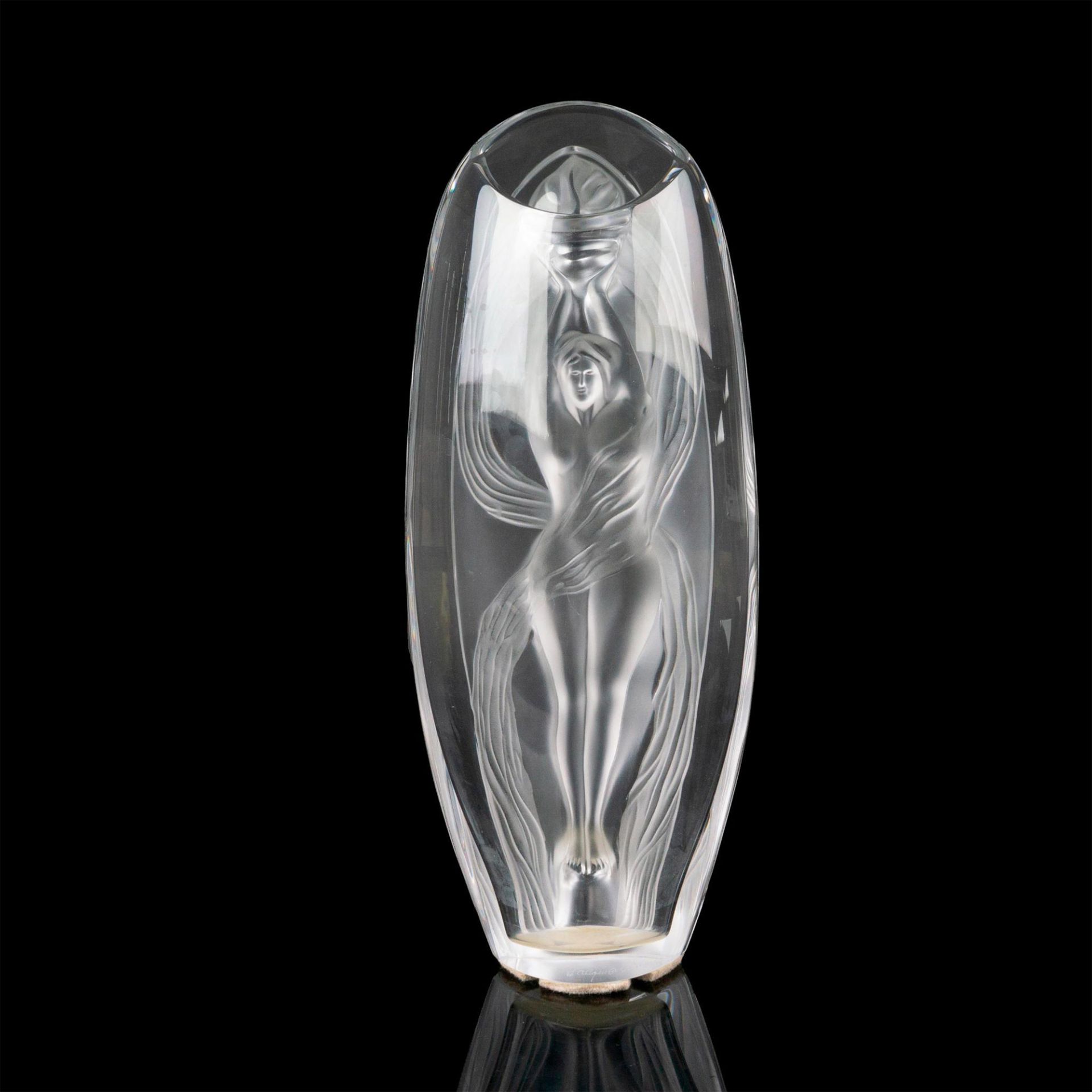 Marie-Claude Lalique Crystal Vase, Eroica - Image 2 of 5