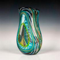 Rare Murano Glass Massimiliano Schiavon Vase, Signed